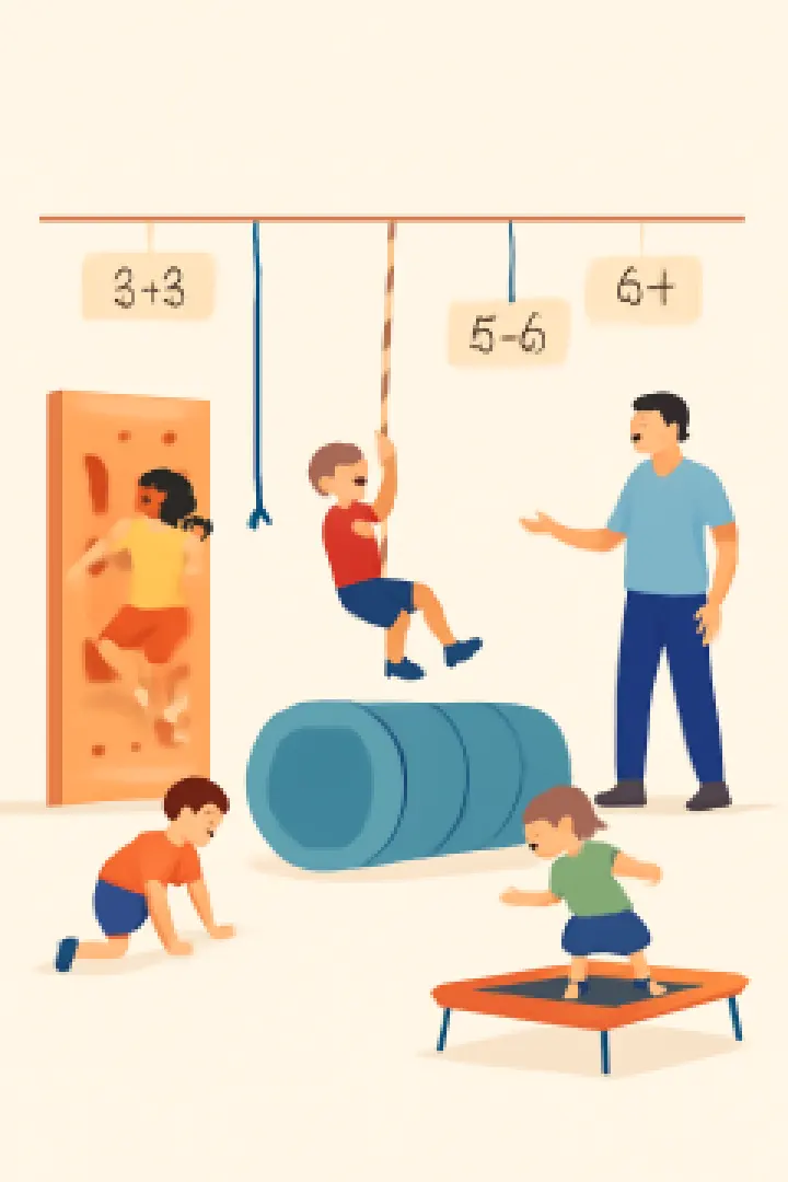 Jungle Gym Kids' Obstacle Course for Ages 3 and Up
