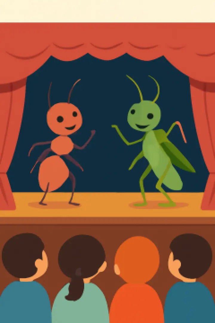 The Cricket and the Ant - Borjomi Puppet Theater