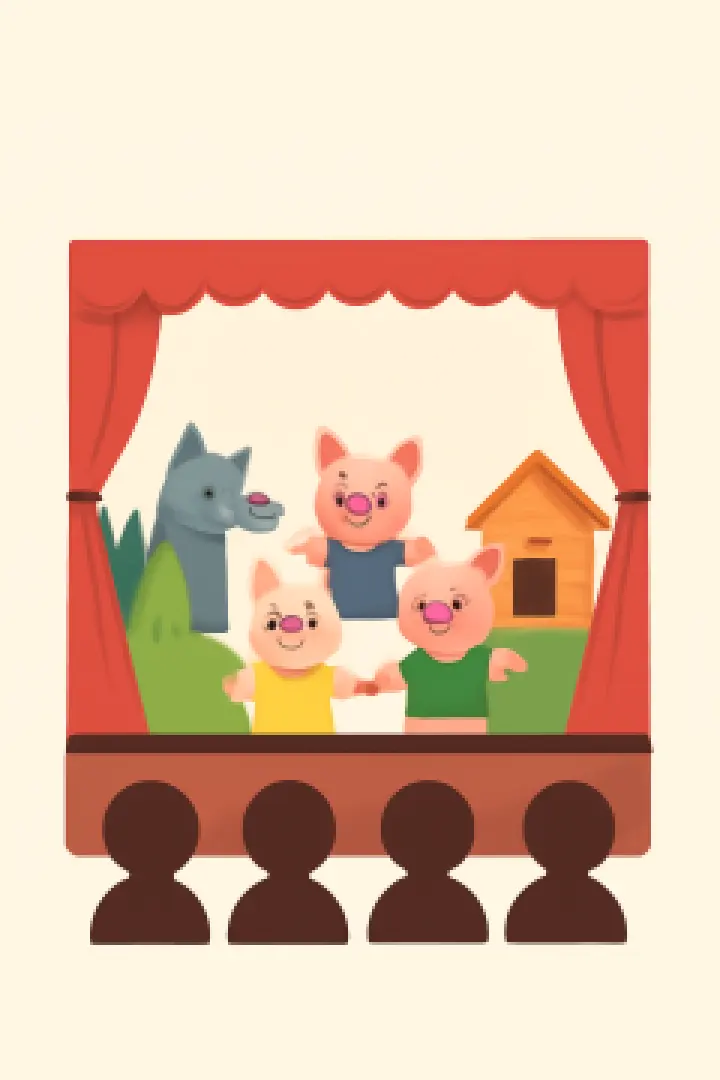 Three Little Pigs Puppet Show