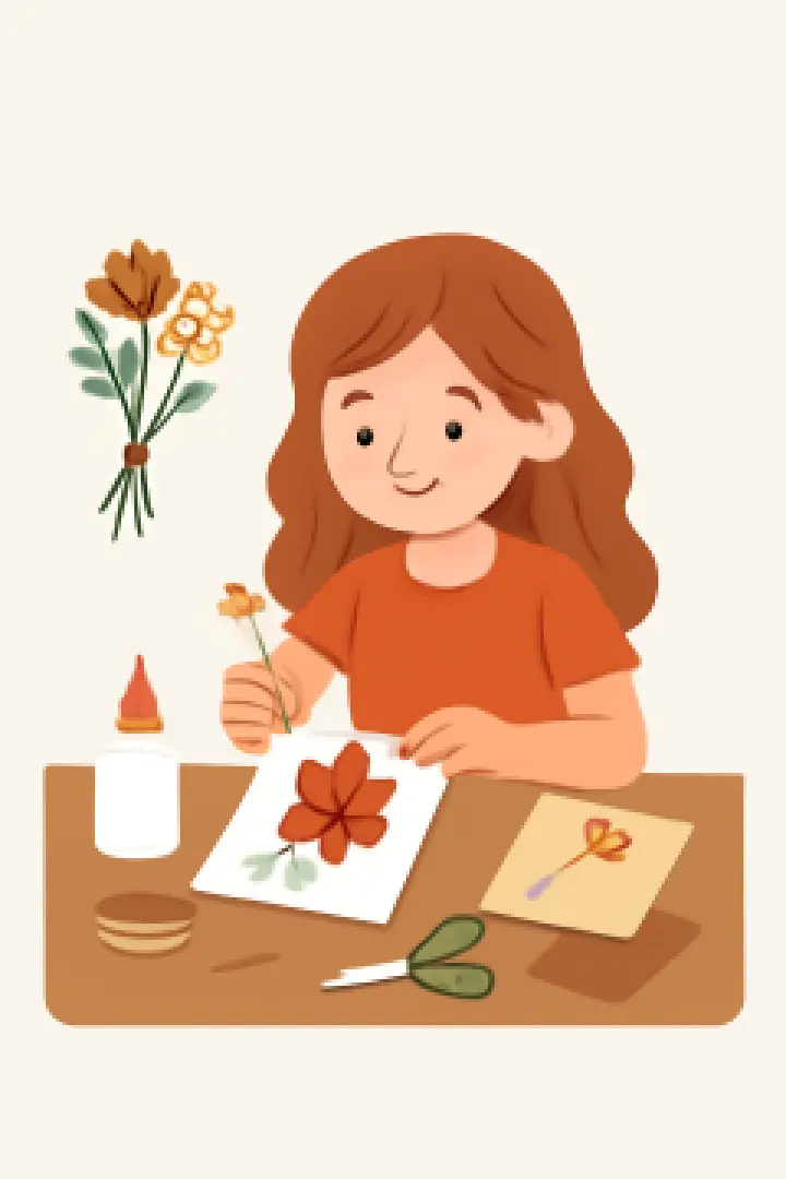Herbarium and Dry Flower Gift Card Workshop