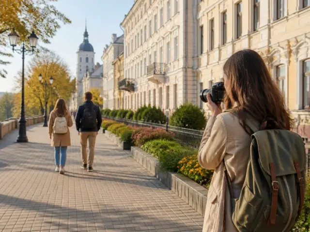 Photo walk through scenic streets - Homyel'