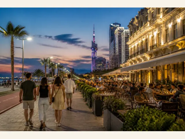 Combine a walk and dinner in central Batumi - Batumi