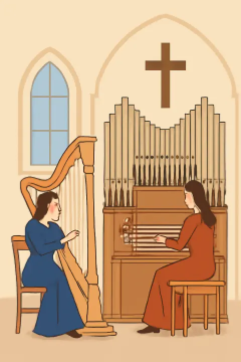 Evening of Harp and Organ Music with N. Sergeeva and O. Kravchenko - Brest