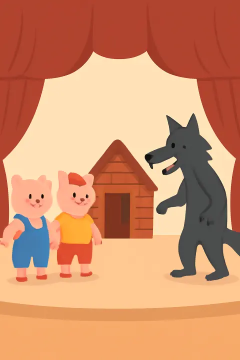 The Three Little Pigs - Borjomi Puppet Theater - Tbilisi