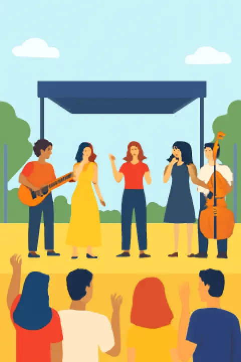 Open-Air Choir Concert at Terrace Botanica - Tbilisi