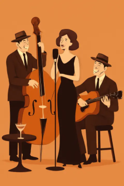 Vintage Jazz Trio Live at Nilo Restaurant - Giza