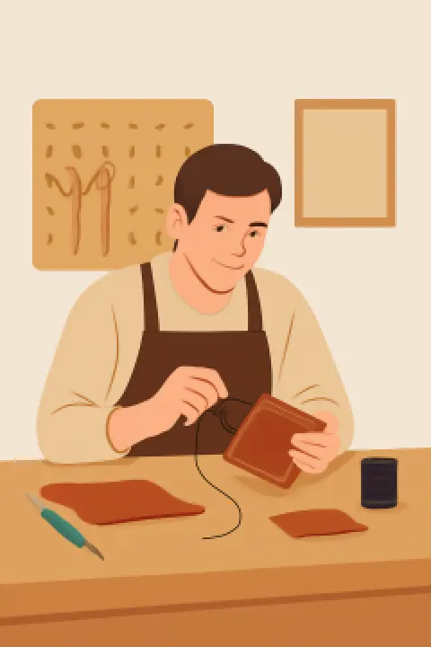 Leather Wallet Craft Workshop