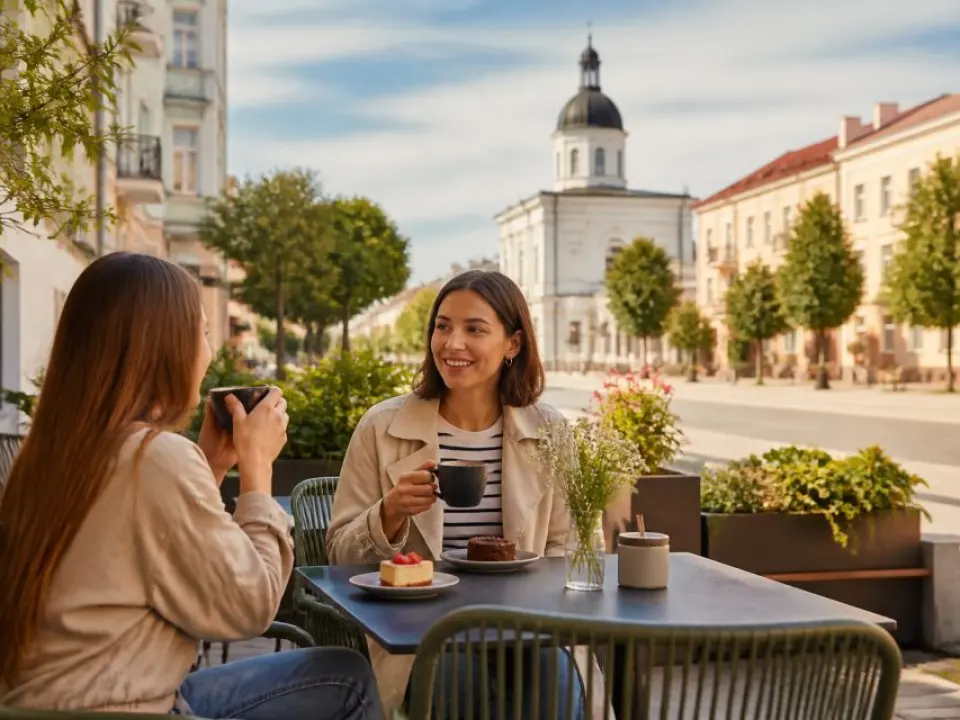 Coffee and dessert in the city center