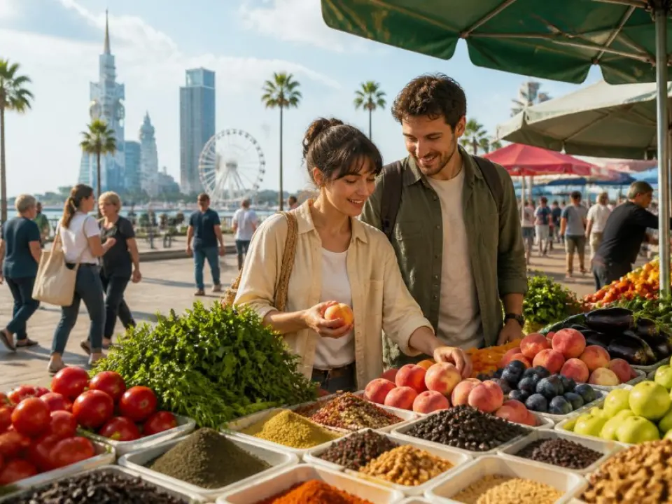 A food-market route through Batumi