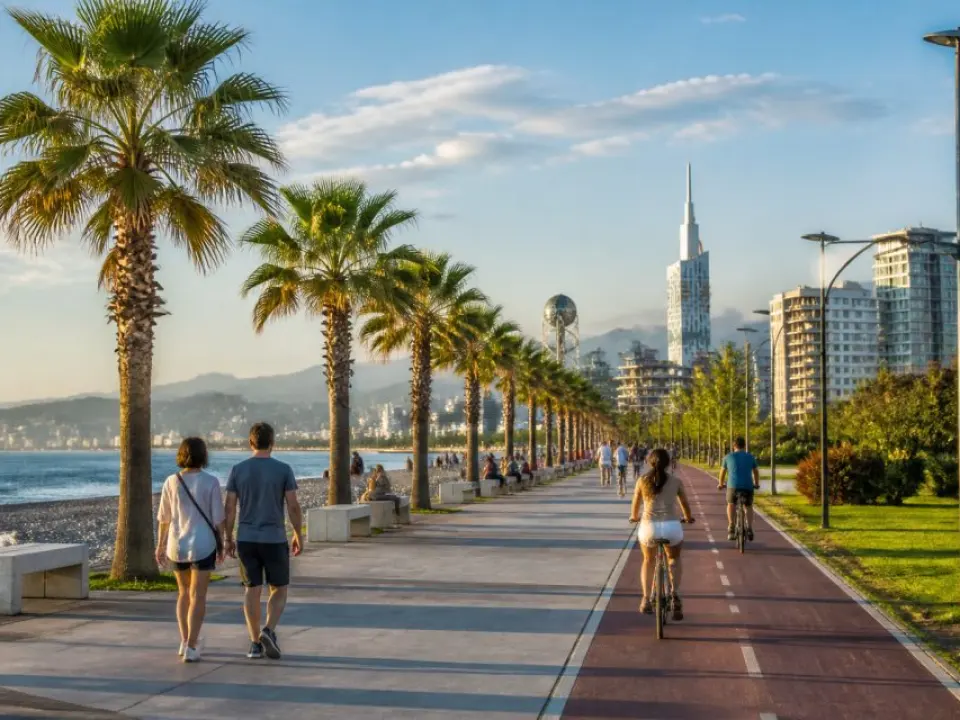 Walk along Batumi Boulevard
