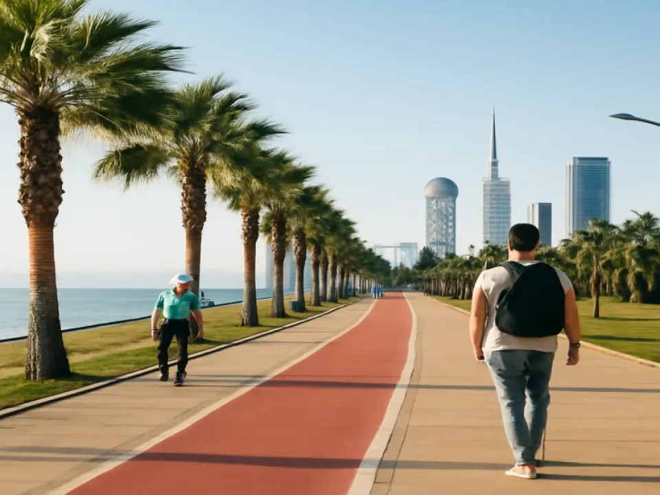 Walk along Batumi Boulevard