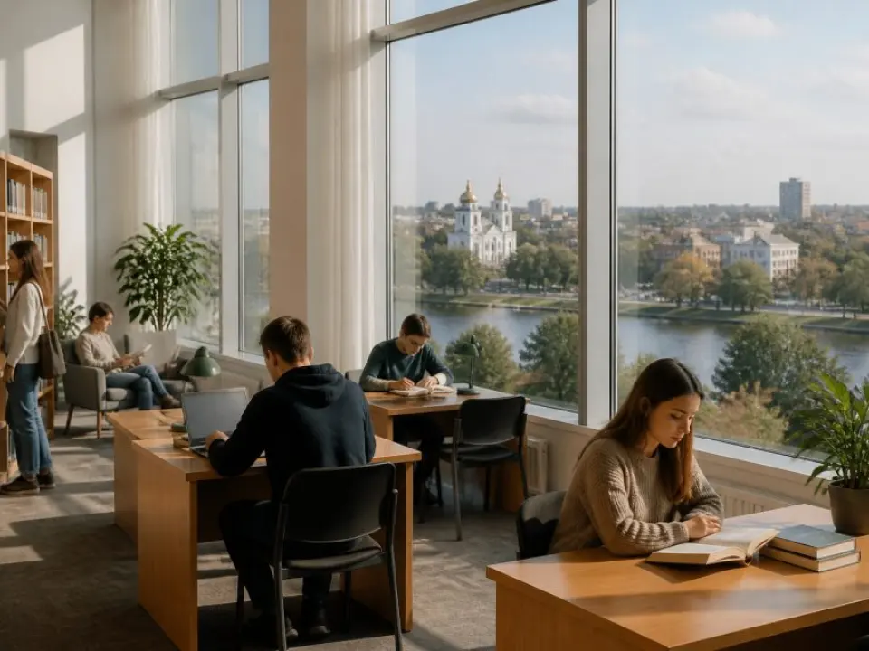 Library visit and reading rooms
